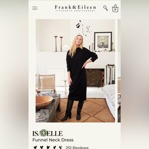 Frank & Eileen Isabelle Funnel Neck Dress